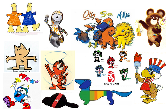 Un pequeño viaje por las mascotas de los Juegos Olímpicos de&nbsp;verano